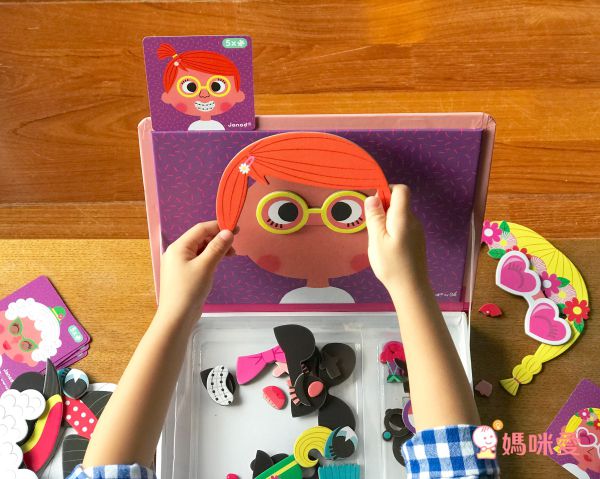 法國Janod - 【熱賣】磁鐵遊戲書-有趣的臉