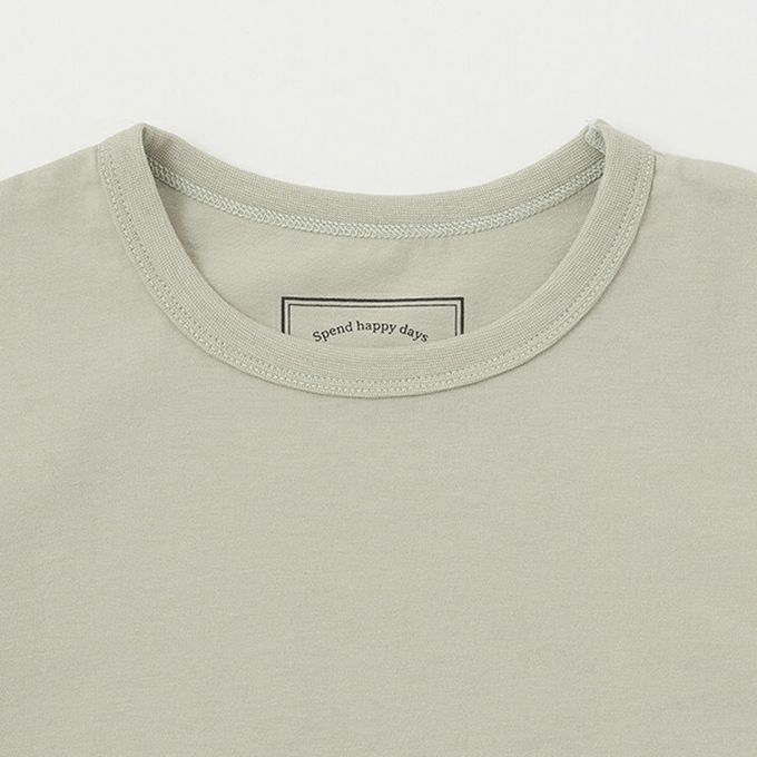 日本 petit main - 100%棉 清新印花短袖上衣-1977-棕橘