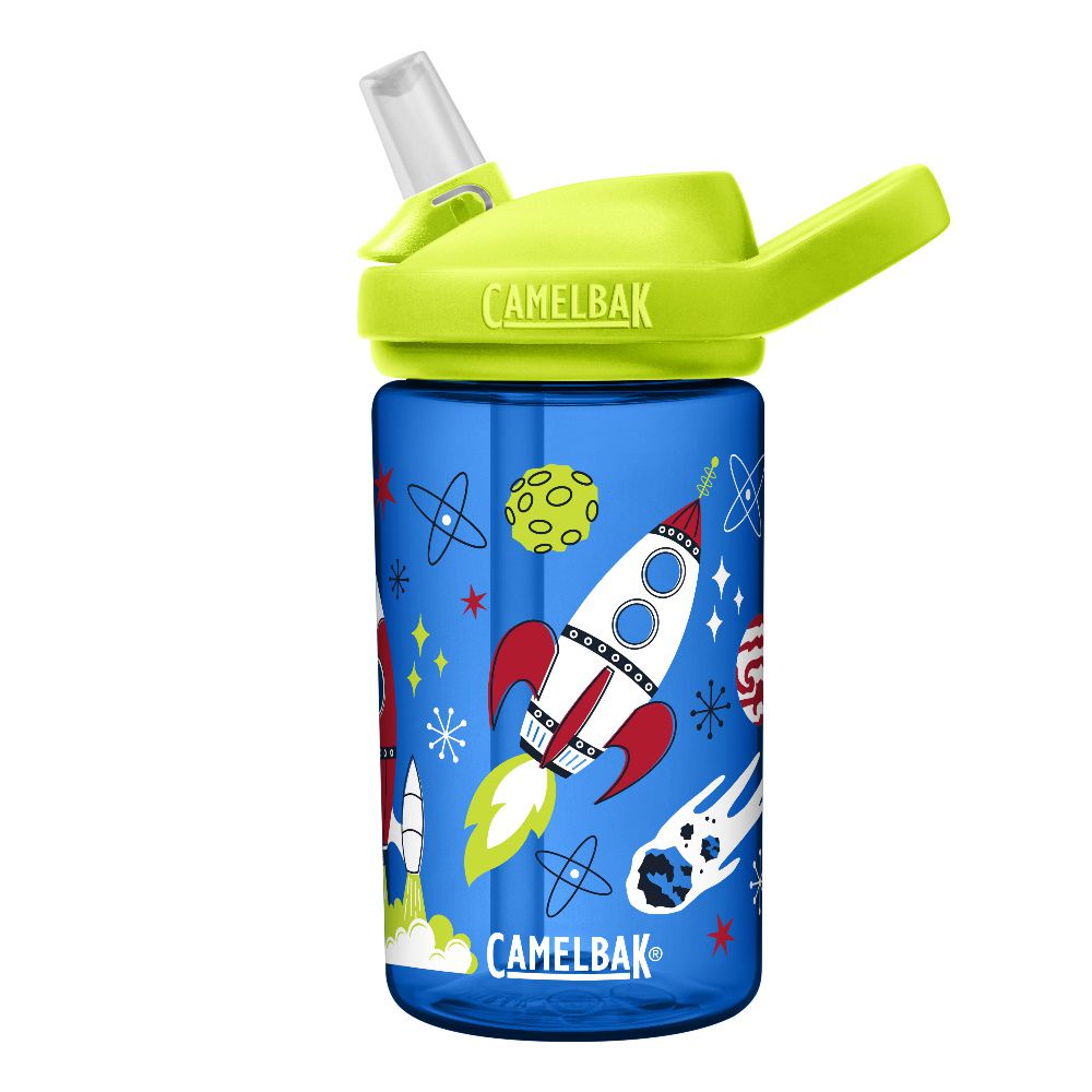 CamelBak - EDDY+ 兒童吸管運動水瓶-飛天火箭 (400ml)-156g