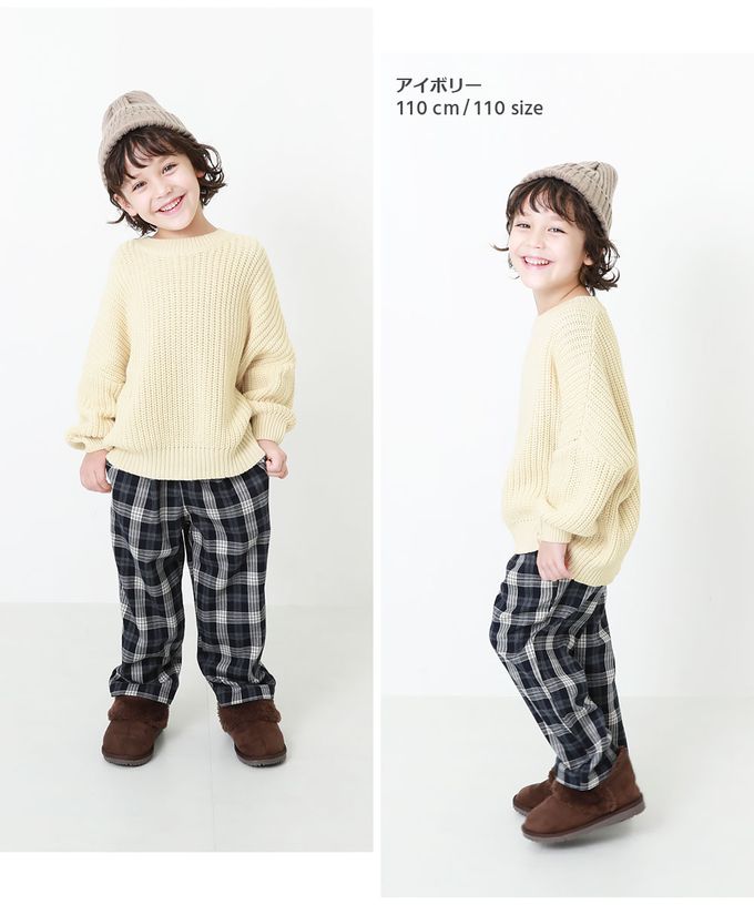 日本 devirock - 柔軟可機洗氣球袖針織上衣-紫羅蘭