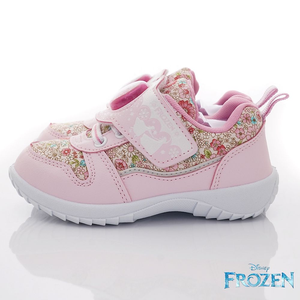 台灣製冰雪奇緣電燈休閒運動鞋(中小童段)-運動鞋-粉