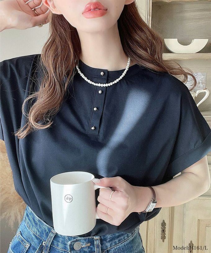 日本 Classical Elf - 前後2way優雅簡約法式袖上衣-淺綠