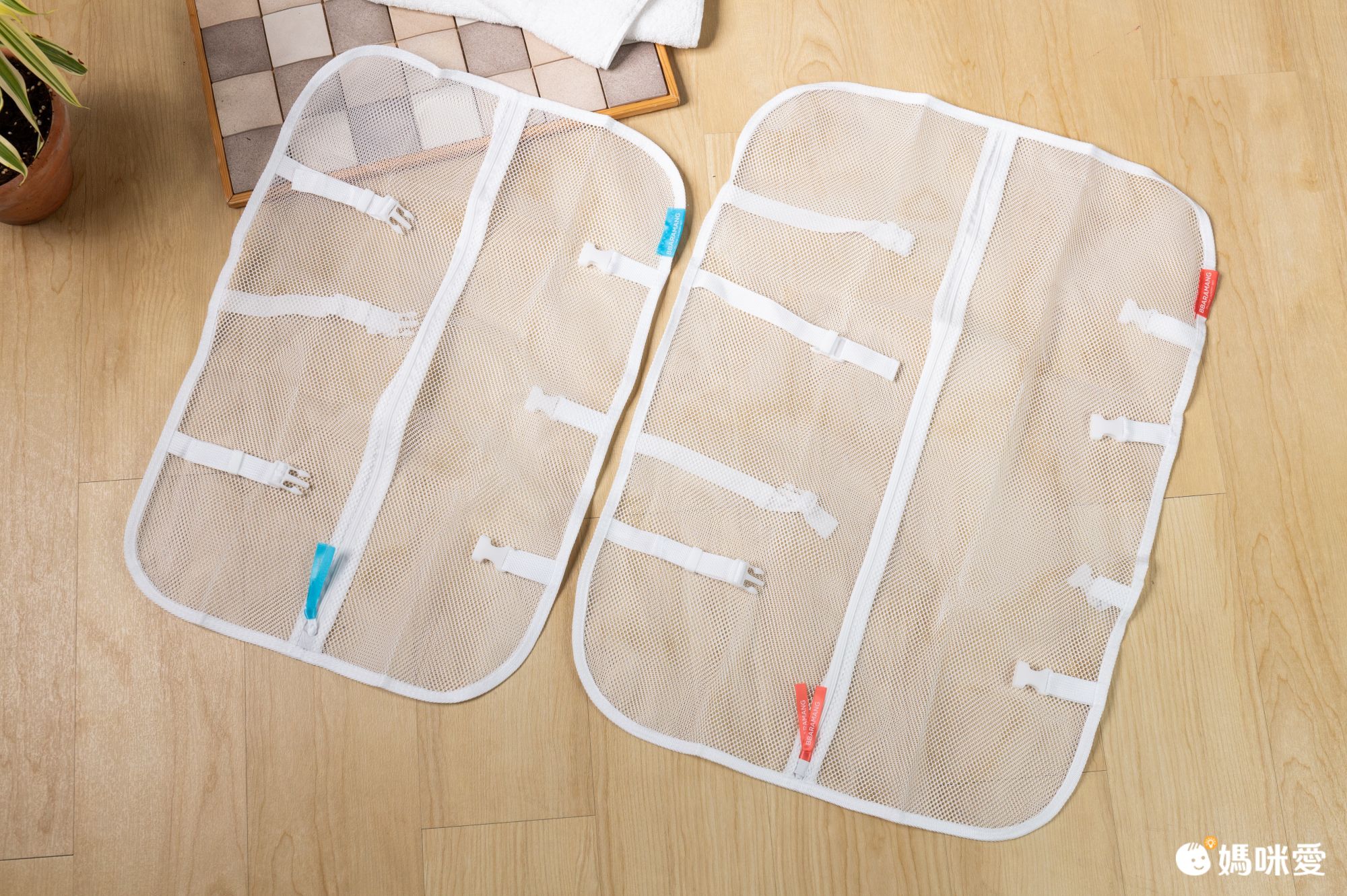 韓國 BBARAMANG - (現省40元)枕頭/羽絨外套專用洗滌網袋(洗衣網)-二入組(小X1+大X1)