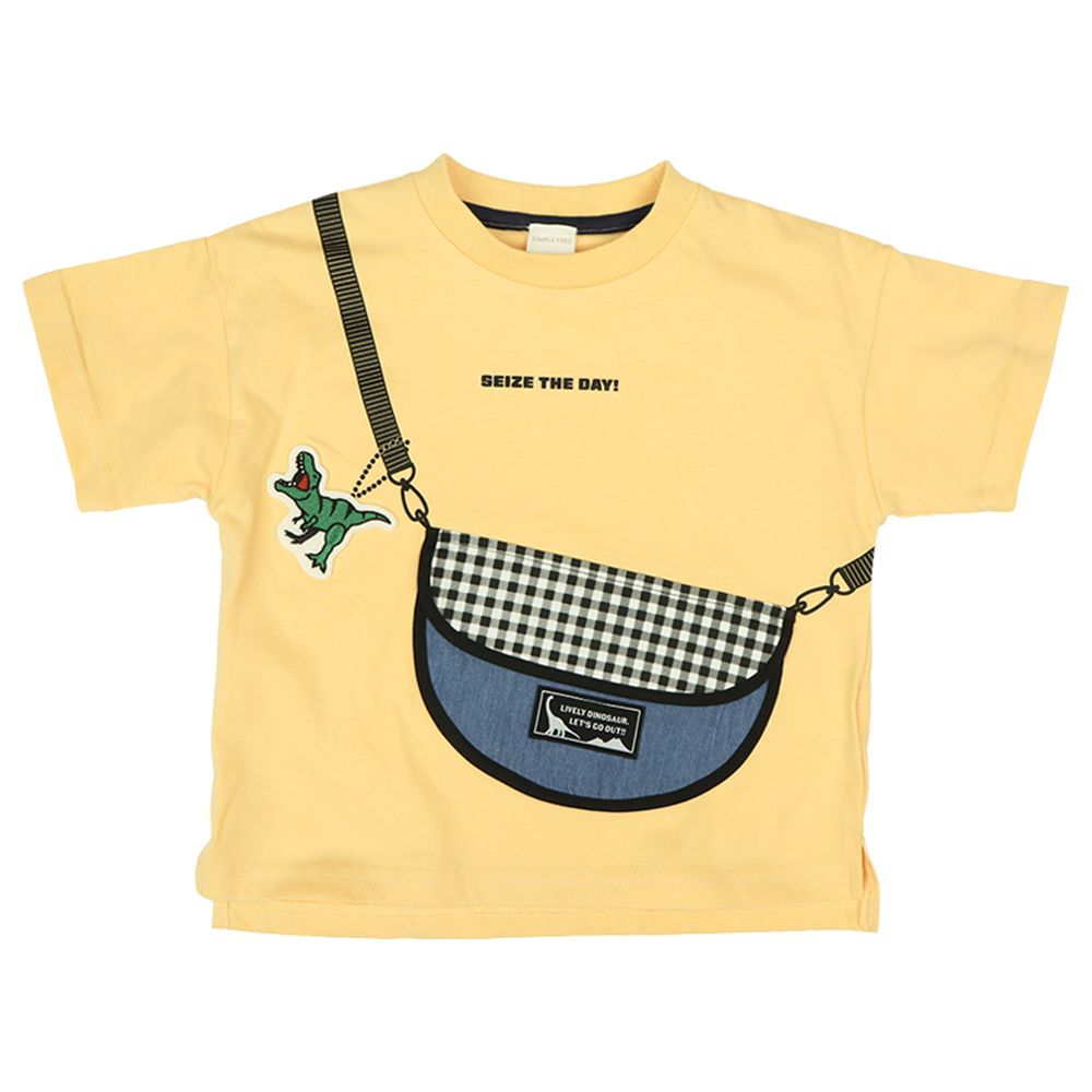 短袖趣味T恤-黃色