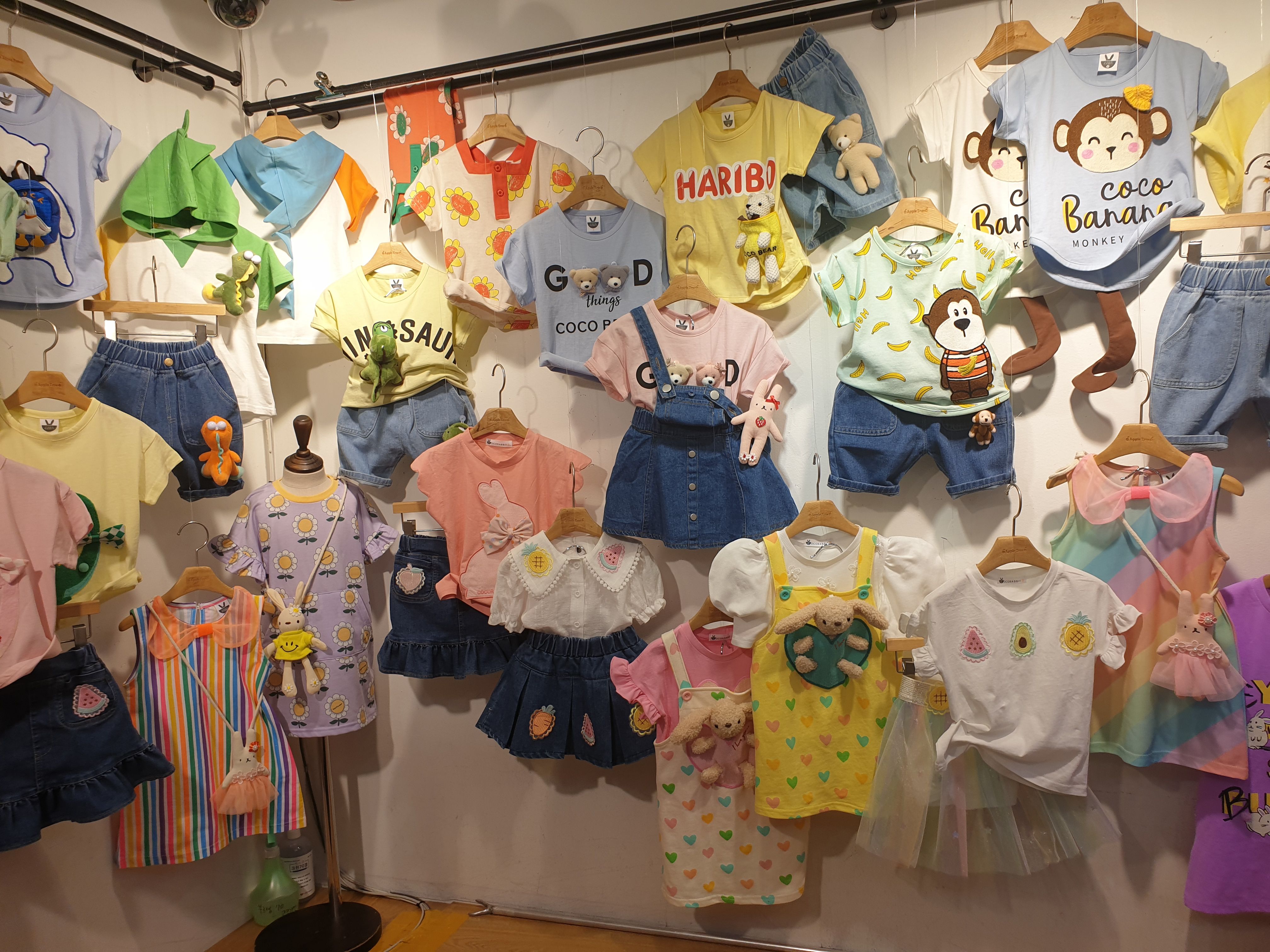 韓國 Coco rabbit - 兔子娃娃太陽花洋裝-粉紅