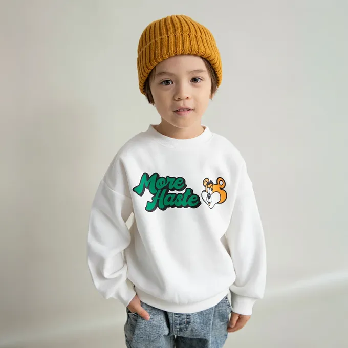 日本 BRANSHES - 裏起毛 舒適縮口長袖上衣-帥氣籃球-深灰