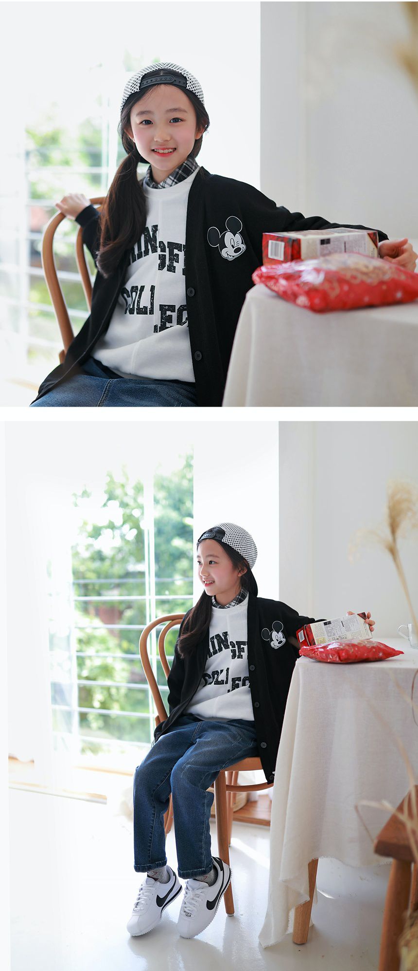 韓國 J KIDS - 黑色米奇針織衫