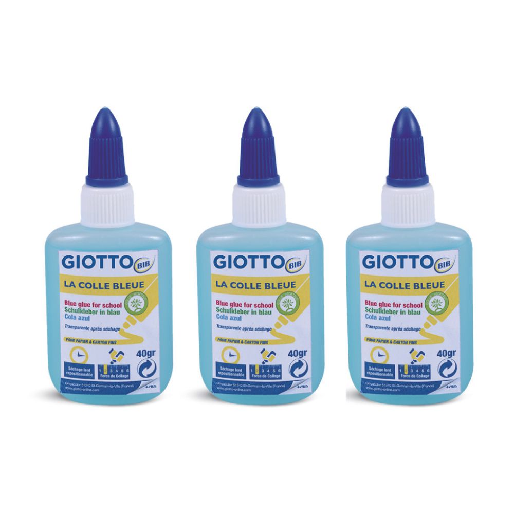 義大利GIOTTO - 學用可水洗透明膠水40g-(3入)