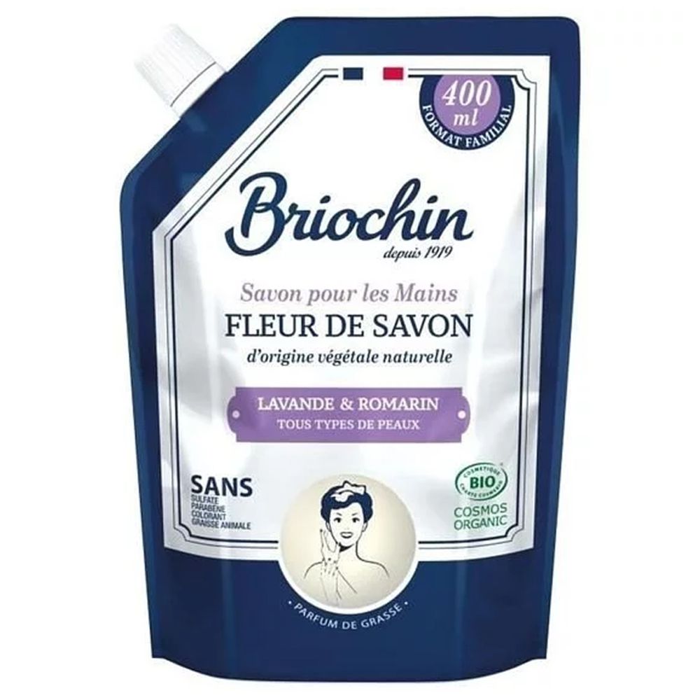 法國Briochin 1919 - 天然香氛洗手乳補充包-薰衣草迷迭香-400ml