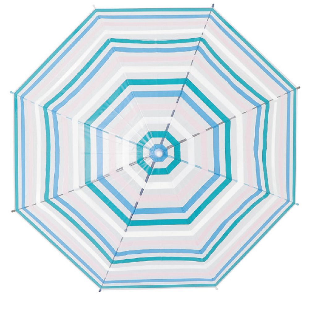 日本Caetla - Evereon可替換式環保輕量傘-糖果條紋-糖果藍