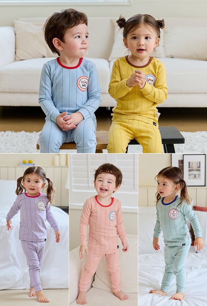 韓國 Cordi-i - 桃皮絨長袖家居服-I love you-湖水綠