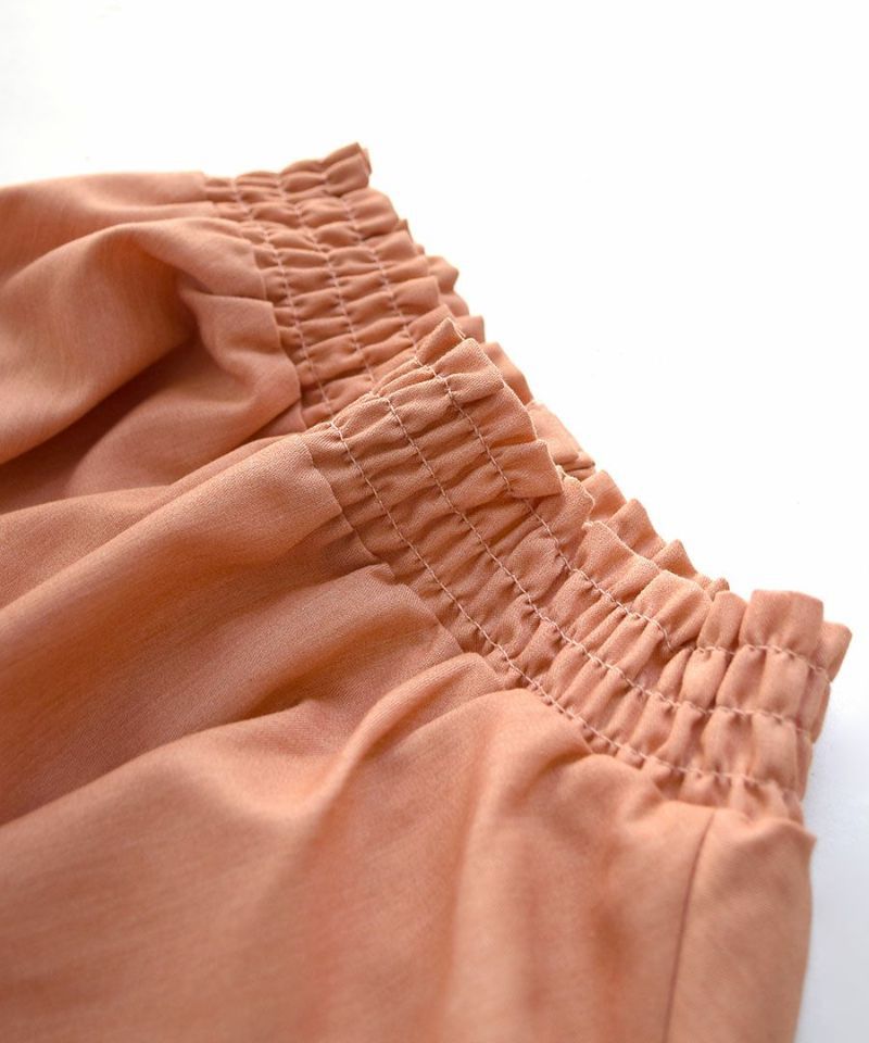 日本 zootie - 公主荷葉領蓮藕袖上衣-鮭魚粉