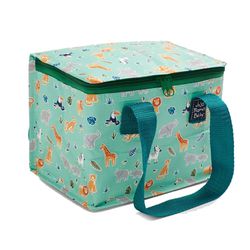 英國 JoJo Maman BeBe - 防水多功能便當袋/食物袋/用品袋/萬用袋-動物世界 (H16 x W21 x D14cm)