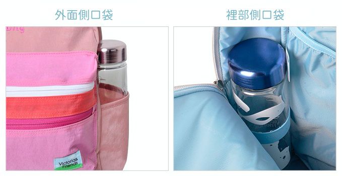 韓國 Victoria & Friends - 超輕量(490g)防潑水減壓背帶兒童背包-藍綠 (35X25X15cm)