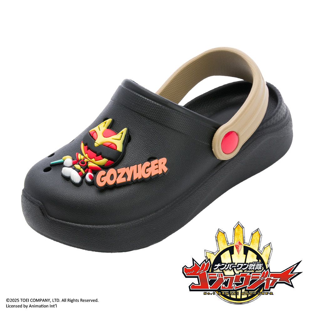 第一戰隊五獸者 童鞋 洞洞鞋 GZKG67110-精緻飾扣｜輕量防水-黑-(中大童段)