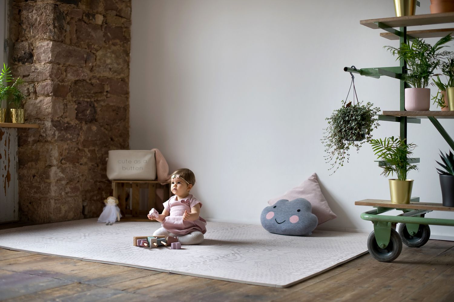 德國 toddlekind - 波斯風系列遊戲地墊-流砂棕-一組6片