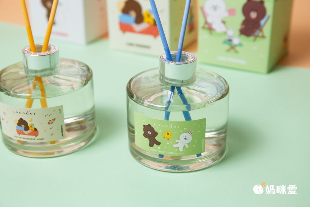韓國 cocodor - LINE FRIENDS 熊大與好朋友系列擴香瓶-愜意微風(甜蜜野餐)-200ml