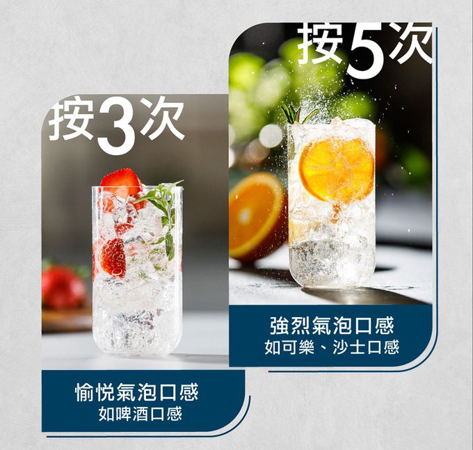 Sodastream - TERRA氣泡水機(附60L二氧化碳鋼瓶+1L專用水瓶)-迷霧藍-再贈專用水瓶0.5L 2入(隨機款式)