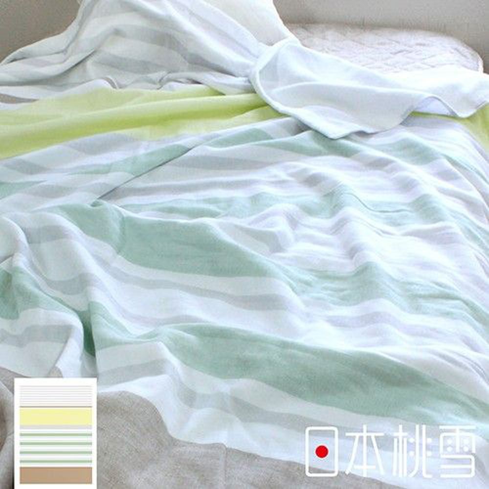 日本桃雪 - 今治毛巾被-原野綠 (140x190cm)