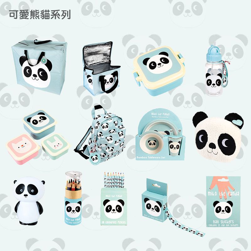 英國 Rex London - 指甲貼紙25張-可愛熊貓