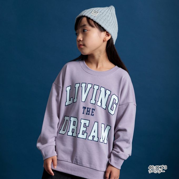 日本 BRANSHES - 裏毛舒適美式休閒上衣-老虎-灰白x黑橘