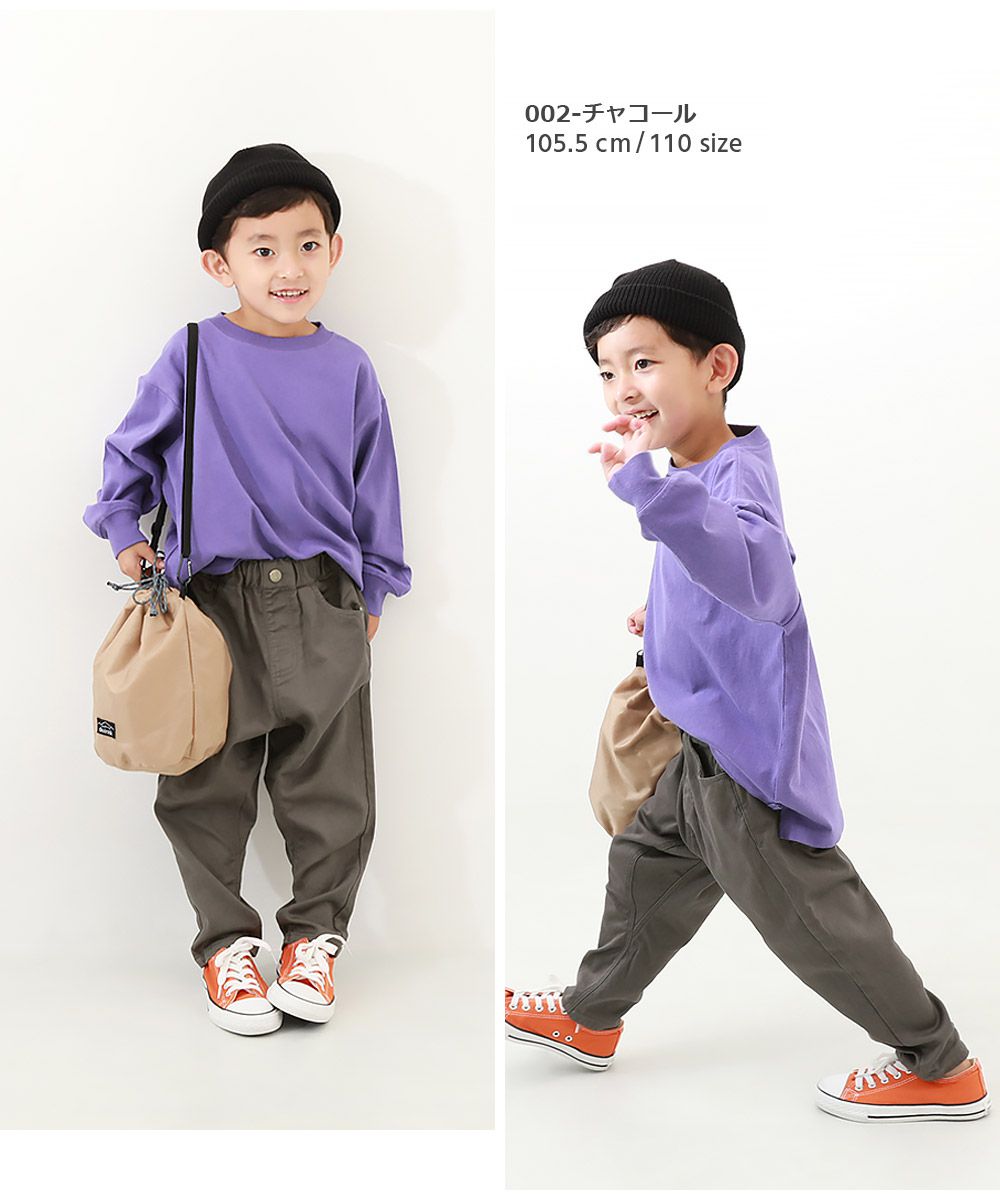 日本 devirock - 簡約廓形率性休閒感長褲-卡其棕