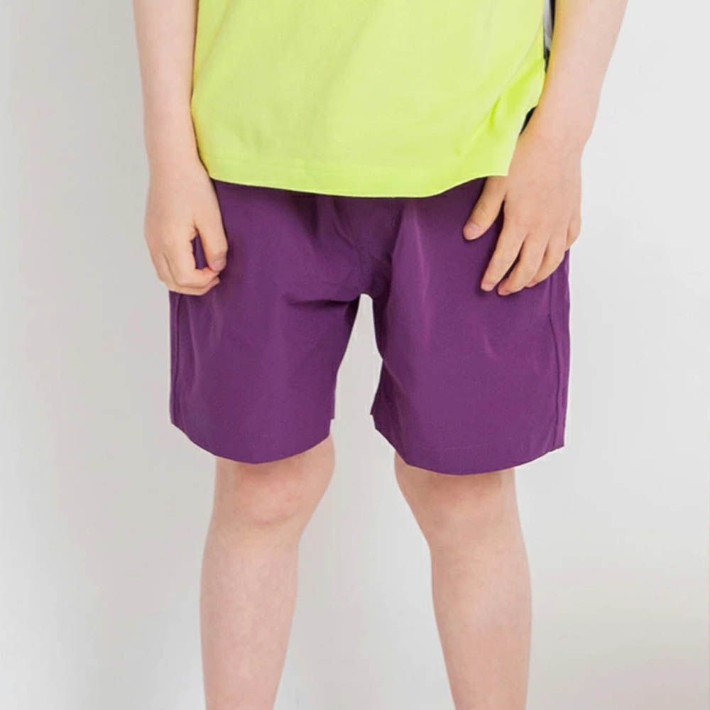 水陸兩穿 輕便彈力休閒短褲-紫