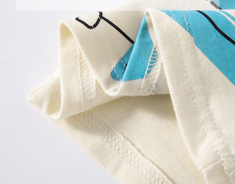 純棉圓領長袖上衣-機器人英雄-杏+綠