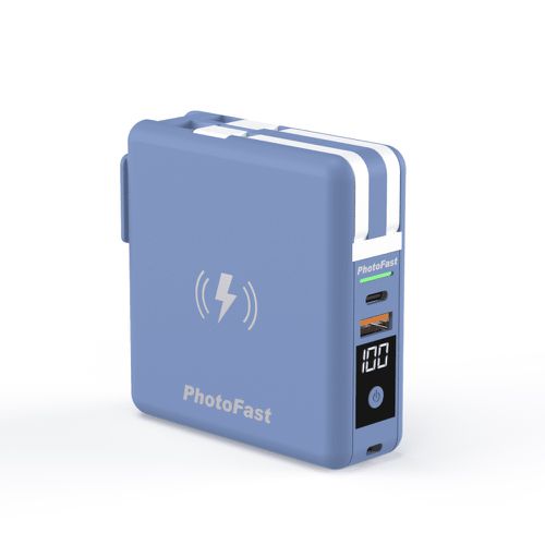MUTICharge 五合一行動電源 10000mAh 磁吸無線充 PD快充 10000mAh-橫濱藍