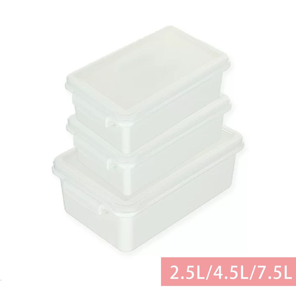 大象平方 - 零下30度冷凍專用密封保鮮盒 2.5L/4.5L/7.5L 【各1入】