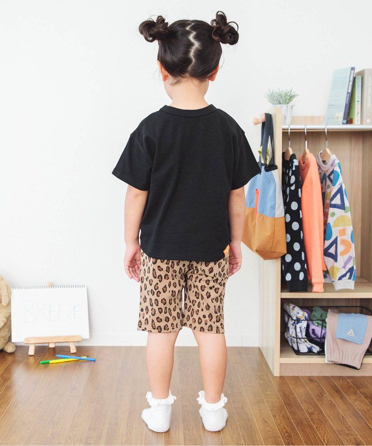 日本 BREEZE - 熱銷！百搭休閒印花短褲-乳牛紋-黑白