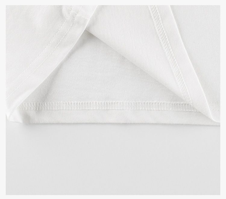 (大童)純棉圓領薄長袖上衣-粉紅熊熊-粉+白