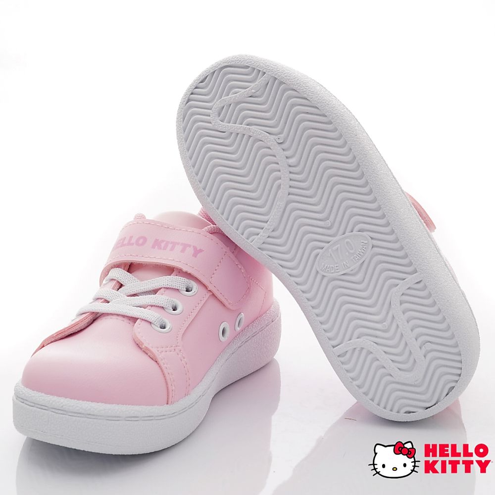 HELLO KITTY - 臺灣製流行典雅板鞋休閒運動鞋(中小童款)-粉
