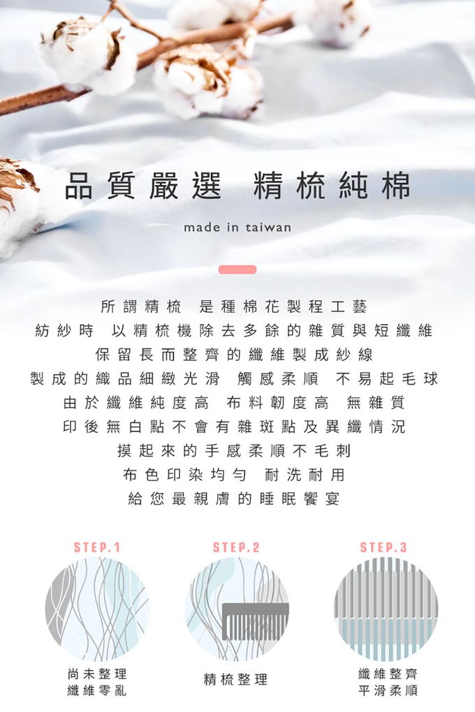 ELVIS 愛菲斯 - 100%精梳純棉鋪棉四季被 (春夏舞曲)