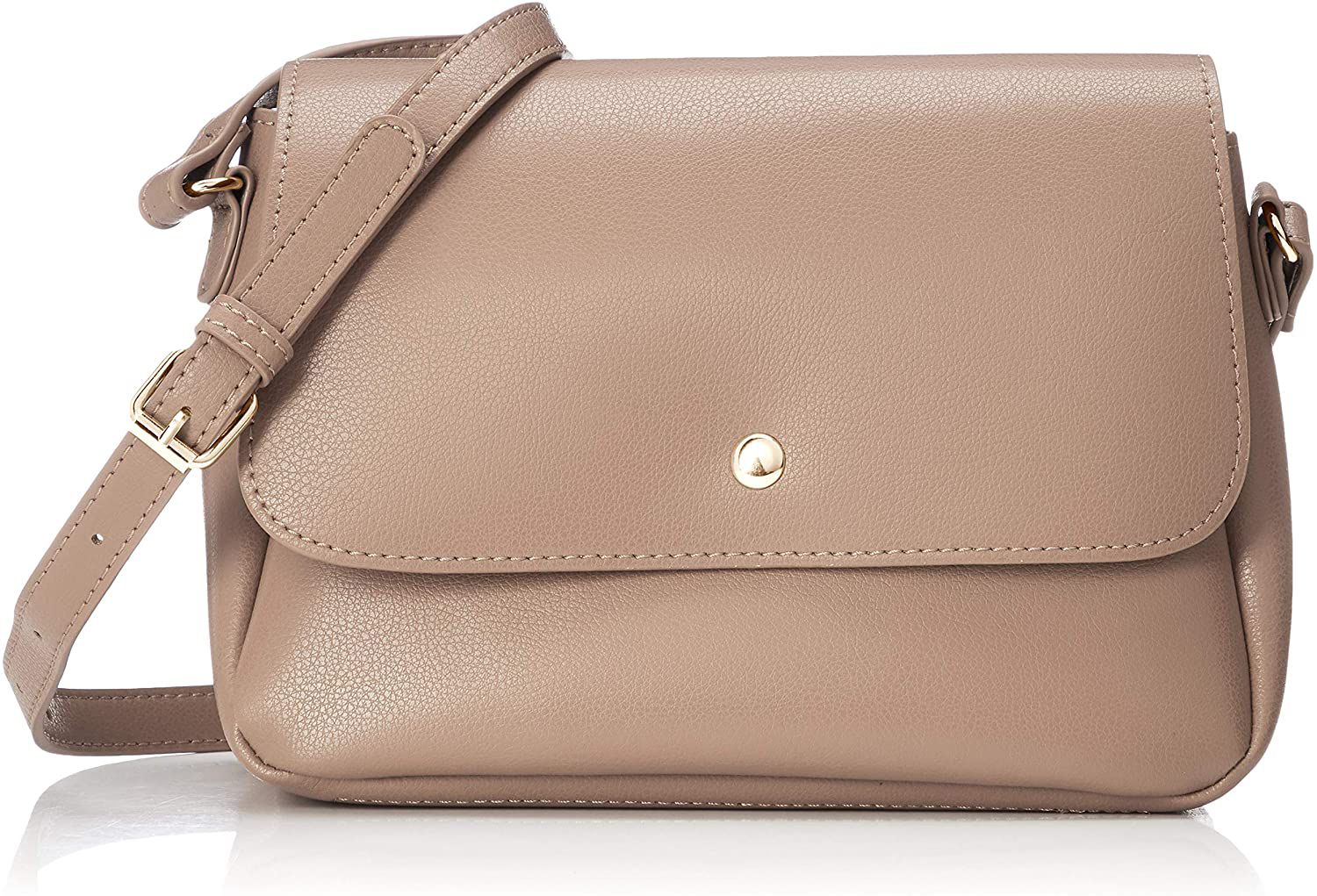 日本 Legato Largo - 輕量PU時尚單背包-BE棕色 (16x23x10cm 肩背約88~122cm 附IC卡夾*1)