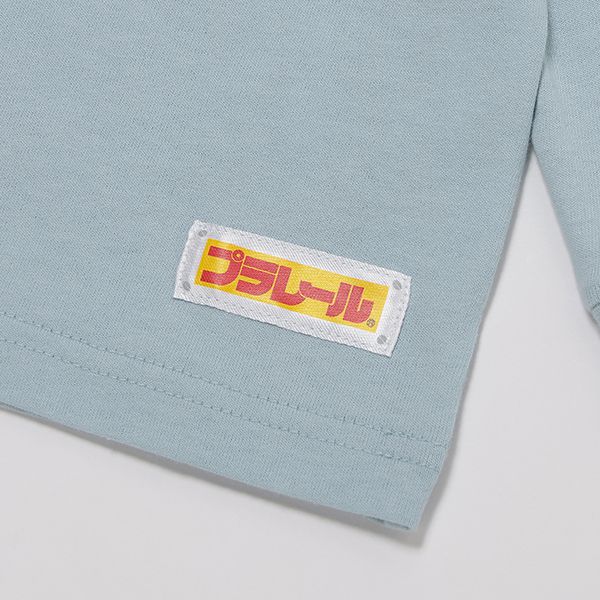 日本 petit main - TOMICA聯名薄長袖上衣-JR電車-水藍