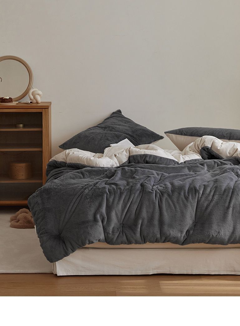 韓國 Maatila - 蓬鬆感高密度絨毛保暖棉被-芝麻燕麥