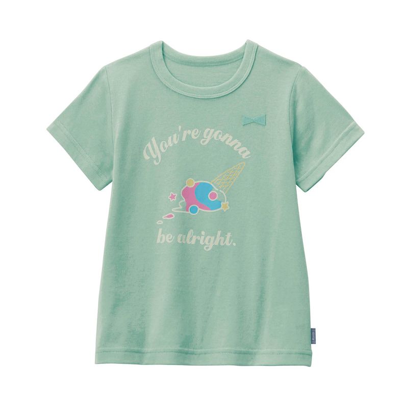 日本千趣會 - GITA 純棉印花短袖上衣-冰淇淋-淺綠