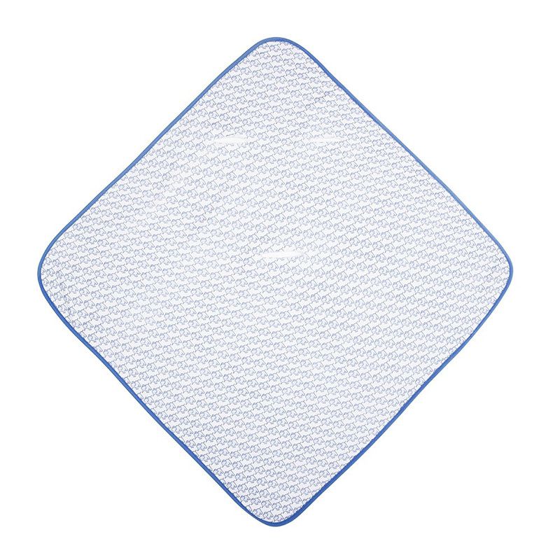 英國 JoJo Maman BeBe - 100%純棉可愛大象多功能小薄被/純棉毯-天空藍