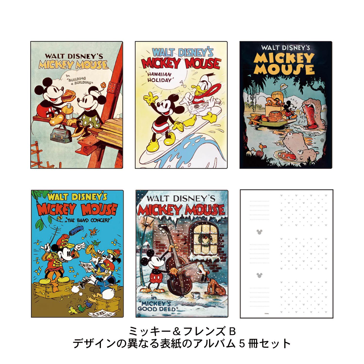 日本千趣會 - 迪士尼 相片紀錄收納本/相冊(五本組)-維尼-褐 (3x5相片*210枚)