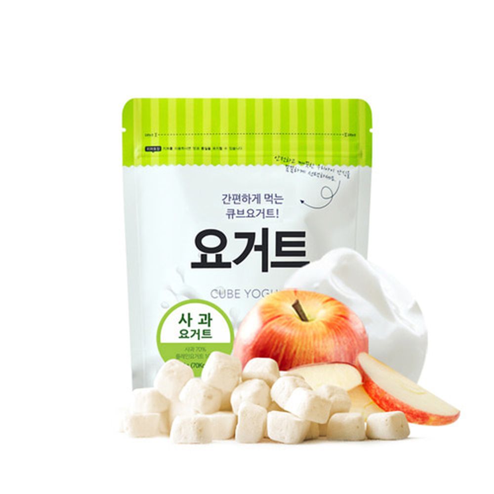 韓國SSALGWAJA米餅村 - 乳酸菌優格球-蘋果-蘋果-18g/包