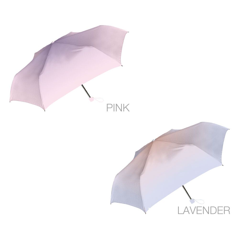 日本中谷 - 耐強風輕量折疊傘/晴雨兩用傘-夢幻漸層-薰衣草 (傘骨50cm)