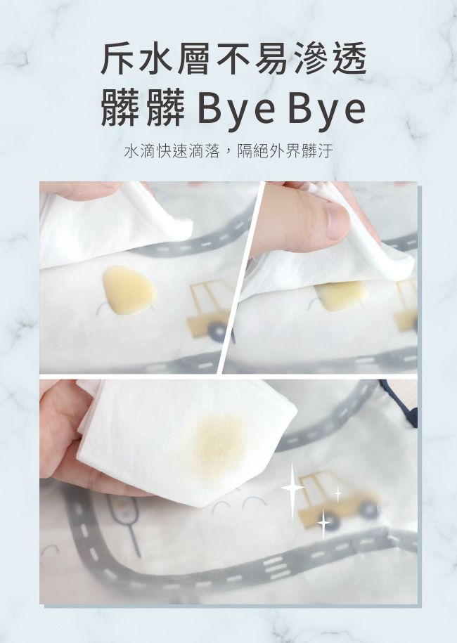 PUKU 藍色企鵝 - 長袖立體防水圍兜衣-夢幻城堡