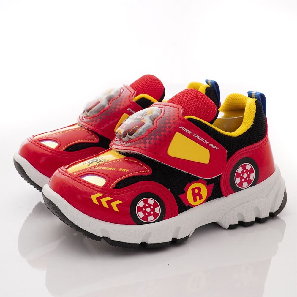 POLI 波力救援小英雄 - 台灣製電燈休閒運動款(中小童段)-運動鞋-紅