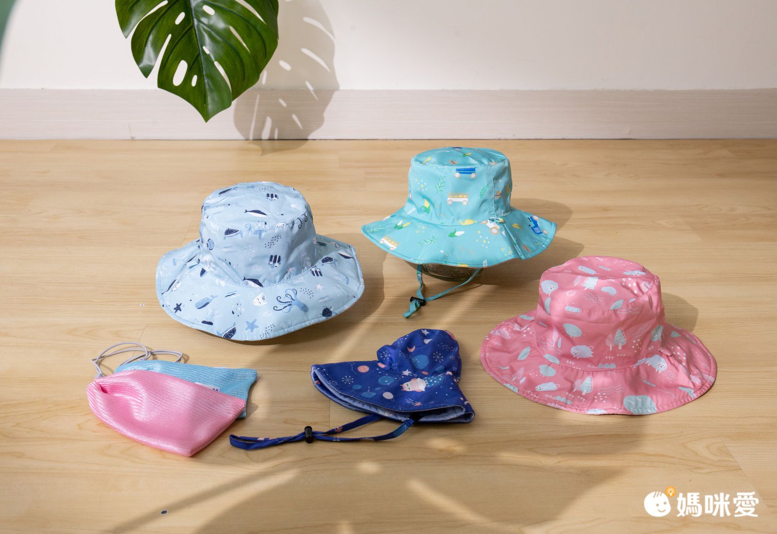 Brille Brille - 雙面防曬漁夫帽-太空漫舞 (3-6歲(頭圍45-55cm))-附收納網袋