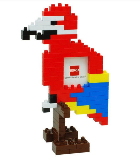 香港JEKCA積卡百變積木 - 動物積木-鸚鵡-260PCS