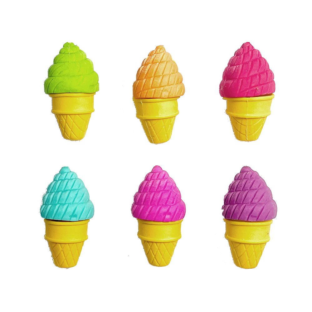 【橡皮擦系列】造型橡皮擦組 (甜筒冰淇淋)