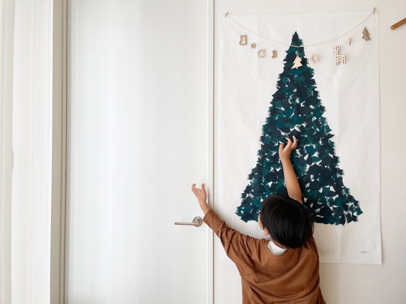 日本 kukka ja puu - 日本製 天然木輕量掛飾9件組-聖誕夜