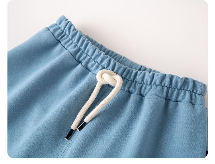 Q萌腰鬆緊短褲-小象-灰色