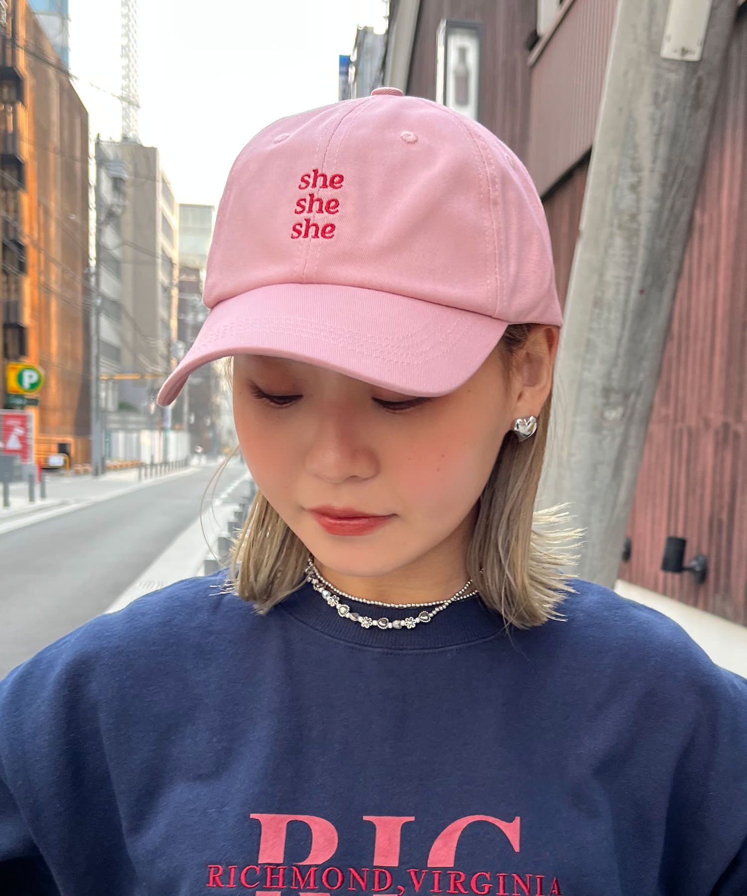 日本 Lattice - [日雜推薦] 美式刺繡休閒老帽-深藍x綠